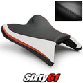 Yamaha FZ8 Fazer 8 Seat Cover 2010-2013 2014 2015 2016 White Red Luimoto Carbon