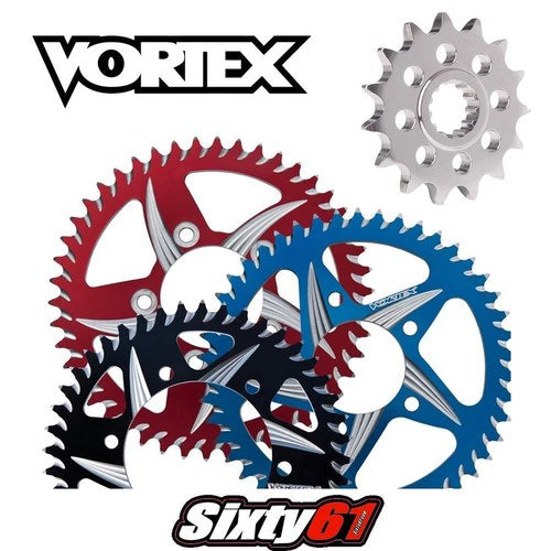 Honda CBR600F4i Front Rear Sprockets 1999-2006 Vortex 520 Red Blue Black Alumin