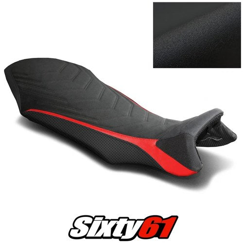 MV Agusta Rivale 800 Seat Cover 2013-2015 2016 2017 2018 Black Red Luimoto Suede