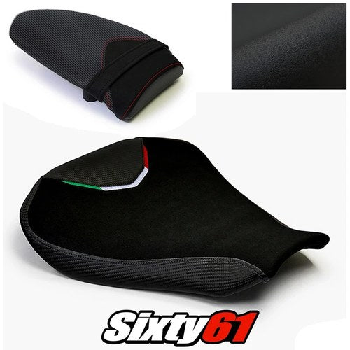 MV Agusta F4 Seat Covers 2010-2015 2016 2017 2018 2019 2020 Black Luimoto Suede