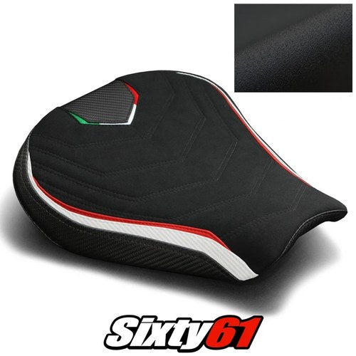 MV Agusta F3 675 800 Seat Cover 2012-2018 2019 2020 Black White Luimoto Suede