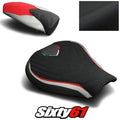 MV Agusta F3 675 800 Seat Covers 2012-2018 2019 2020 Black Red Luimoto Suede