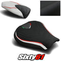 MV Agusta F3 675 800 Seat Covers 2012-2018 2019 2020 Black White Luimoto Suede