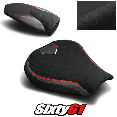 MV Agusta F3 675 800 Seat Covers 2012-2017 2018 2019 2020 Black Luimoto Suede