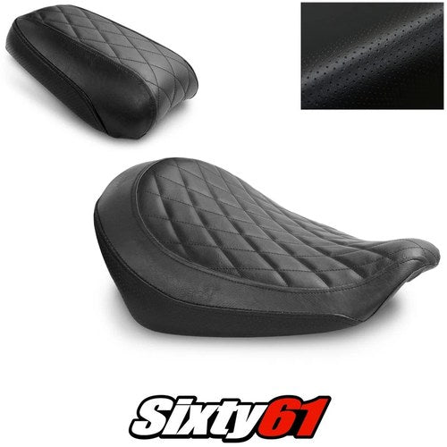 Triumph Thunderbird Storm Seat Covers 2010-2015 2016 2017 Vintage Black Luimoto