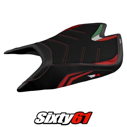 Aprilia RSV4 2021-2023 2024 2025 2026 Seat Cover Tappezzeria Ultragrip Red Black