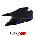 Aprilia Tuono V4 Factory 2021-2026 Seat Cover Tappezzeria Ultragrip Blue Black