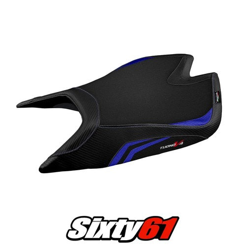 Aprilia Tuono V4 Factory 2021-2024 2025 2026 Seat Cover Tappezzeria Blue Black