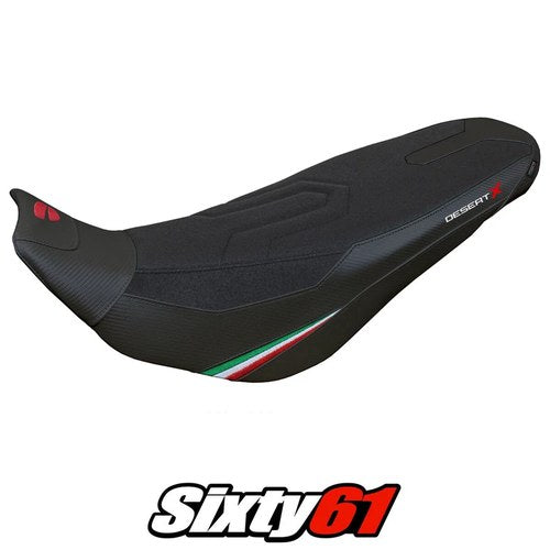 Ducati Desert X Rally Seat Cover Tappezzeria Utragrip 2022 2023 2024 2025 Black