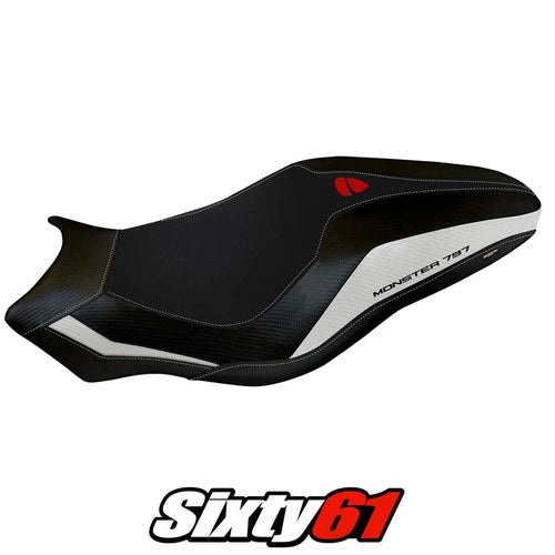 Ducati Monster 797 Seat Cover Tappezzeria 2017 2018 2019 2020 White Black