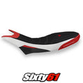 Ducati Hypermotard 950 2019-2024 2025 Seat Cover Tappezzeria Ultragrip White Red