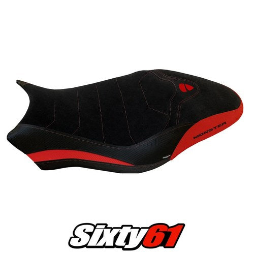 Ducati Monster 821 1200 Seat Cover Tappezzeria 2017-2020 Comfort Red Black
