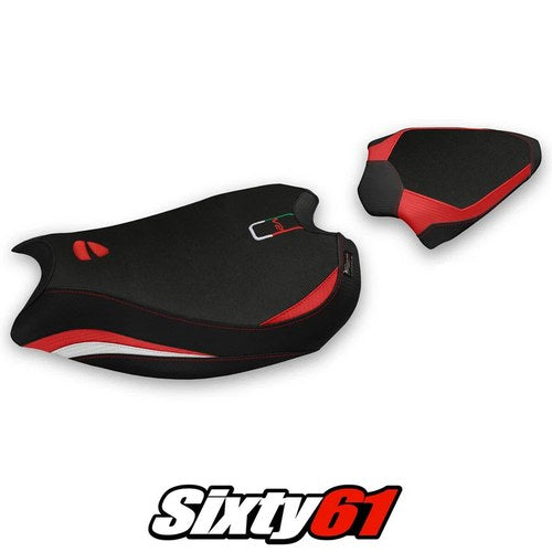 Ducati Panigale V2 Seat Cover Tappezzeria 2020-2022 2023 2024 Comfort Red White
