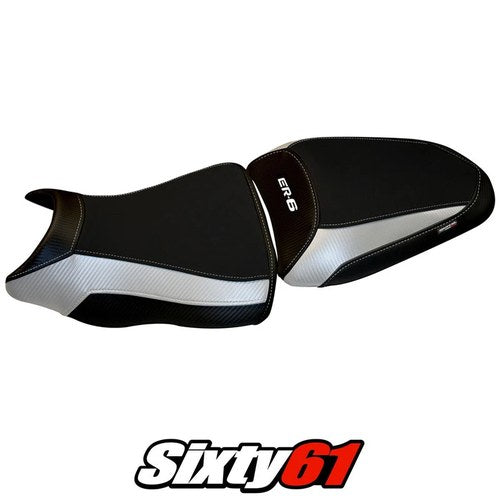 Kawasaki ER-6N ER-6F 2012 2013 2014 2015 2016 Seat Cover Tappezzeria White Black