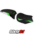 Kawasaki Ninja 650 Z650 2017-2026 Seat Cover Tappezzeria Comfort Green White