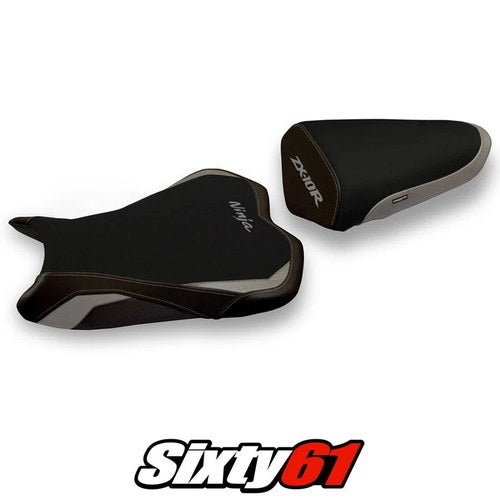 Kawasaki Ninja ZX10R 2008 2009 2010 Seat Cover Tappezzeria Grey Black