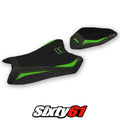 Kawasaki Ninja ZX10R 2016 2017 2018 2019 2020 Seat Cover Tappezzeria Green Black