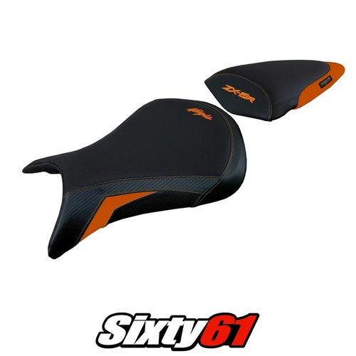 Kawasaki Ninja ZX6R 2005 2006 Seat Cover Tappezzeria Grey Black