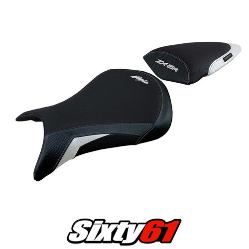 Kawasaki Ninja ZX6R 2005 2006 Seat Cover Tappezzeria Orange Black