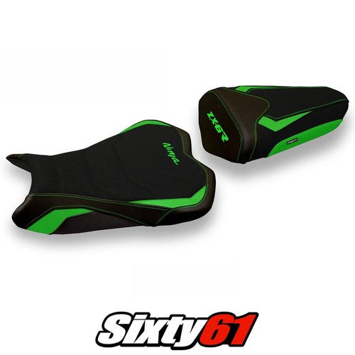 Kawasaki Ninja ZX6R 2009 2010 2011 2012 Seat Cover Tappezzeria Ultragrip Green