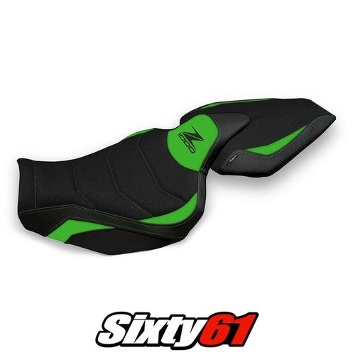 Kawasaki Z1000 2014-2019 2020 2021 Seat Cover Tappezzeria Ultragrip Green Black