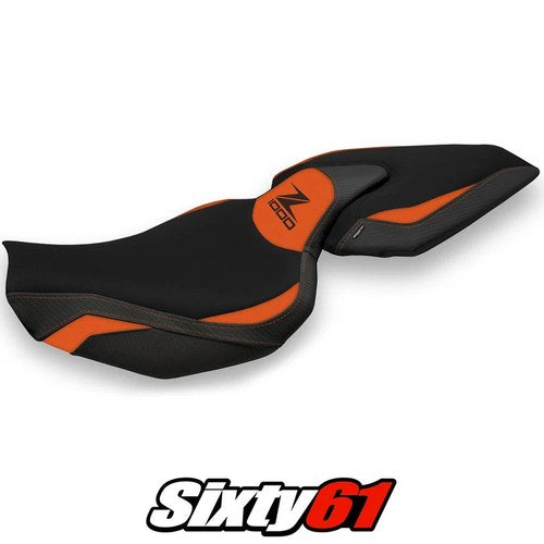 Kawasaki Z1000 2014-2017 2018 2019 2020 2021 Seat Cover Tappezzeria Orange Black