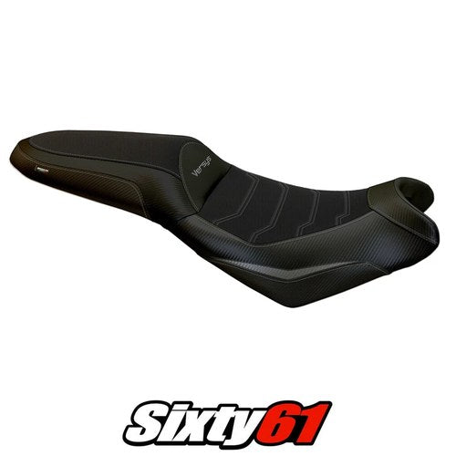 Kawasaki Versys 650 2007-2024 2025 Seat Cover Tappezzeria Comfort Grey Black
