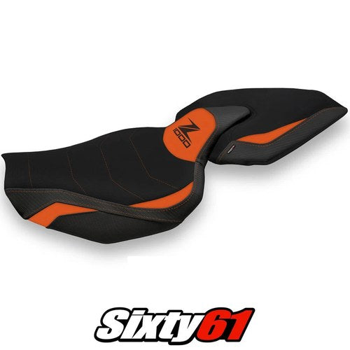 Kawasaki Z1000 2014-2019 2020 2021 Seat Cover Tappezzeria Comfort Orange Black