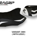 Kawasaki Z800 2013 2014 2015 2016 Seat Cover Tappezzeria Ultragrip White Black