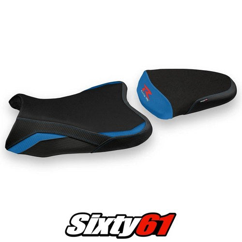 Suzuki Gsxr 1000 2007 2008 Seat Cover Tappezzeria Blue Black 07 08