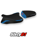 Suzuki Gsxr 1000 2007 2008 Seat Cover Tappezzeria Blue Black 07 08