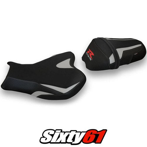 Suzuki Gsxr 1000 2009-2013 2014 2015 2016 Seat Cover Tappezzeria Silver Black