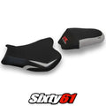 Suzuki Gsxr 1000 2009-2014 2015 2016 Seat Cover Tappezzeria Comfort Silver Blk
