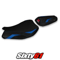 Suzuki Gsxr 1000 2017-2019 2020 2021 2022 2023 Seat Cover Tappezzeria Blue Black