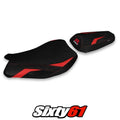 Suzuki Gsxr 1000 2017-2020 2021 2022 2023 Seat Cover Tappezzeria Comfort Red
