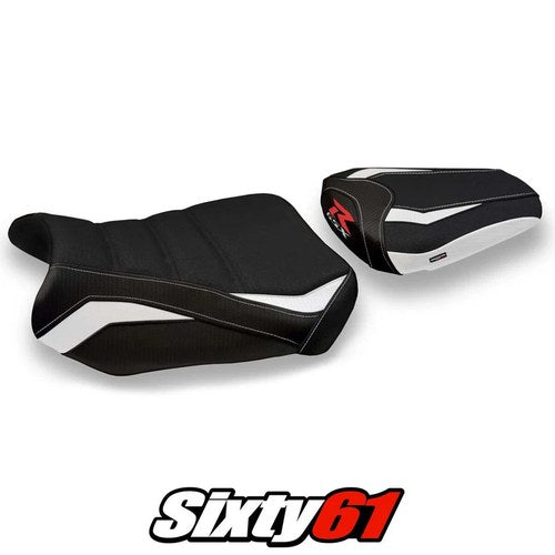 Suzuki Gsxr 600 750 2011-2024 2025 2026 Seat Cover Tappezzeria Ultragrip White