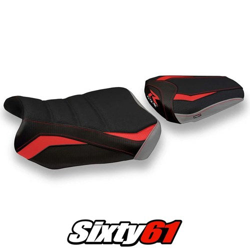 Suzuki Gsxr 600 750 2011-2025 2026 Seat Cover Tappezzeria Ultragrip Red Grey