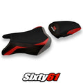 Suzuki Gsxs 750 2017-2020 2021 2022 Seat Cover Tappezzeria Comfort Red Grey