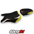 Suzuki Gsxs 750 2017-2020 2021 2022 Seat Cover Tappezzeria Comfort White Yellw
