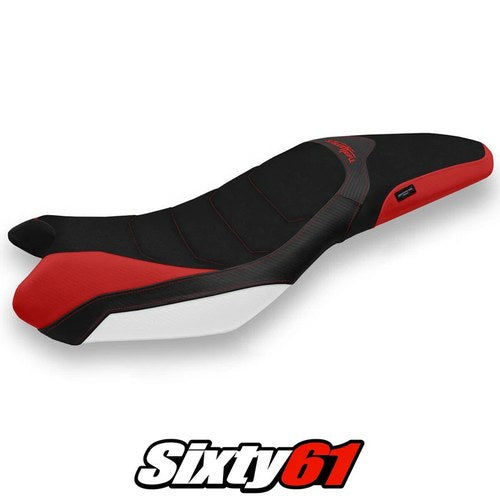 Triumph Street Triple 675 2013-2016 Seat Cover Tappezzeria Ultragrip Red White