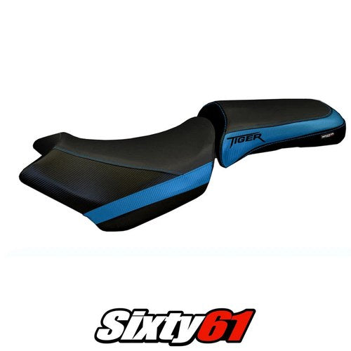 Triumph Tiger 1200 2011-2018 2019 2020 2021 Seat Cover Tappezzeria Blue Black