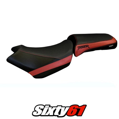 Triumph Tiger 1200 2011-2018 2019 2020 2021 Seat Cover Tappezzeria Red Black