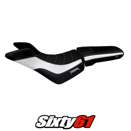 Triumph Tiger 800 800XC 2010-2018 2019 2020 Seat Cover Tappezzeria Comfort White