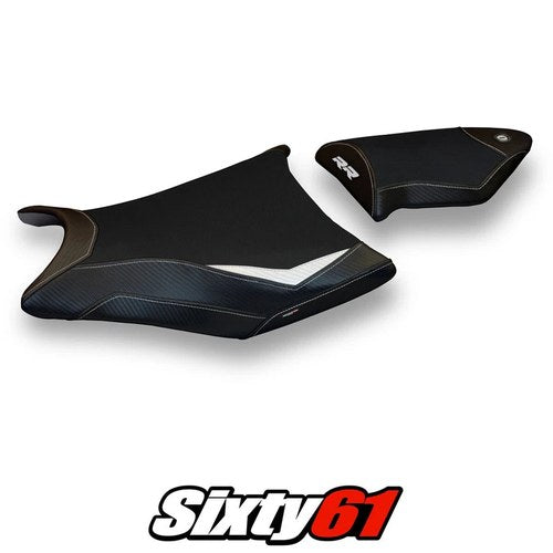 BMW S1000RR 2009 2010 2011 Seat Cover Tappezzeria Comfort White Black