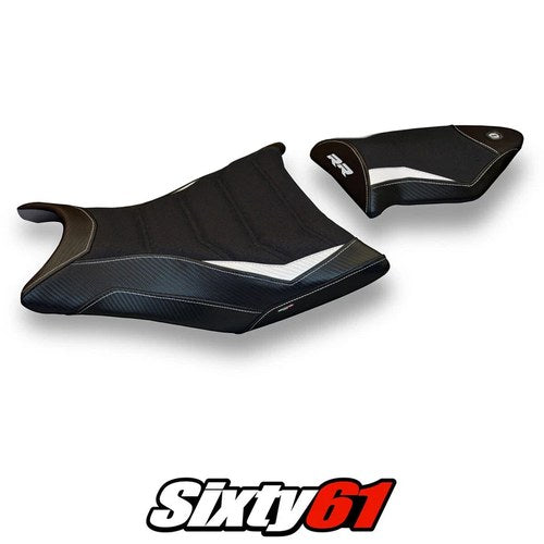 BMW S1000RR 2009 2010 2011 Seat Cover Tappezzeria Ultragrip White Black