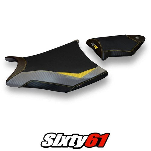 BMW S1000RR 2009 2010 2011 Seat Cover Tappezzeria Comfort Yellow Grey Black