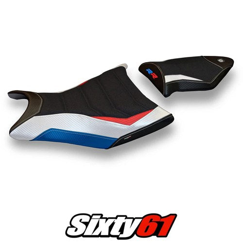 BMW S1000RR 2009 2010 2011 Seat Cover Tappezzeria Ultragrip HP Red White Blue
