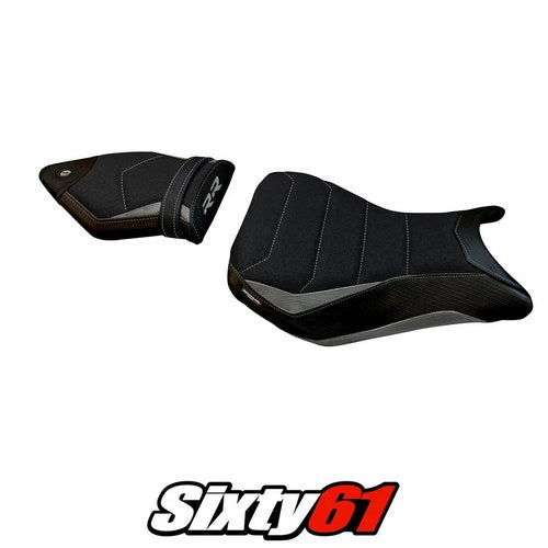 BMW S1000RR 2012 2013 2014 Seat Cover Tappezzeria Ultragrip Silver Black