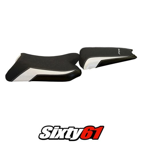 Yamaha FZ8 2010-2012 2013 2014 2015 2016 Seat Cover Tappezzeria White Black