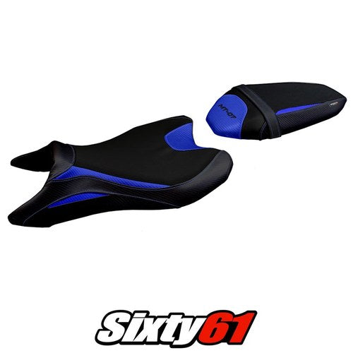 Yamaha MT07 FZ07 2018-2020 2021 2022 2023 2024 Seat Cover Tappezzeria Blue Black